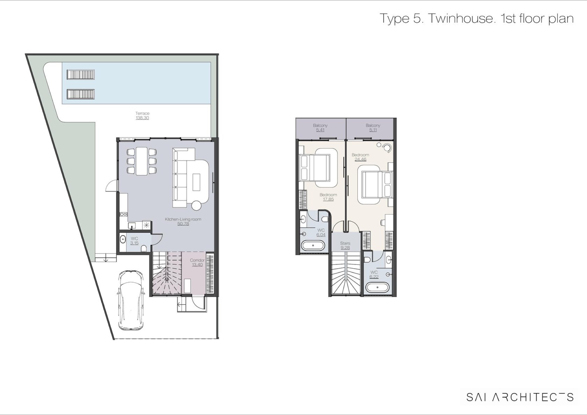 Планировка Type 5 Twinhouse